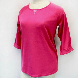 Large quacker factory pink top Barbie granny core